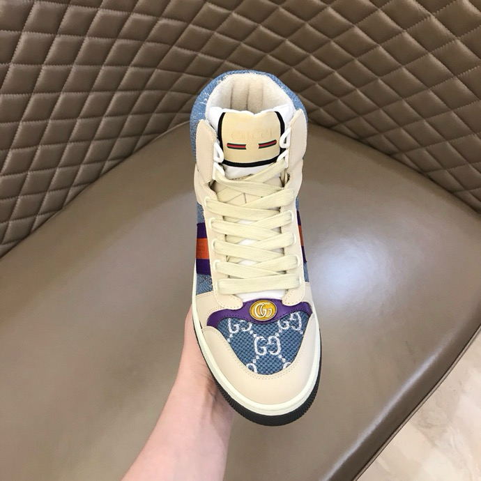 Gucci Dirty shoes Beige Blue