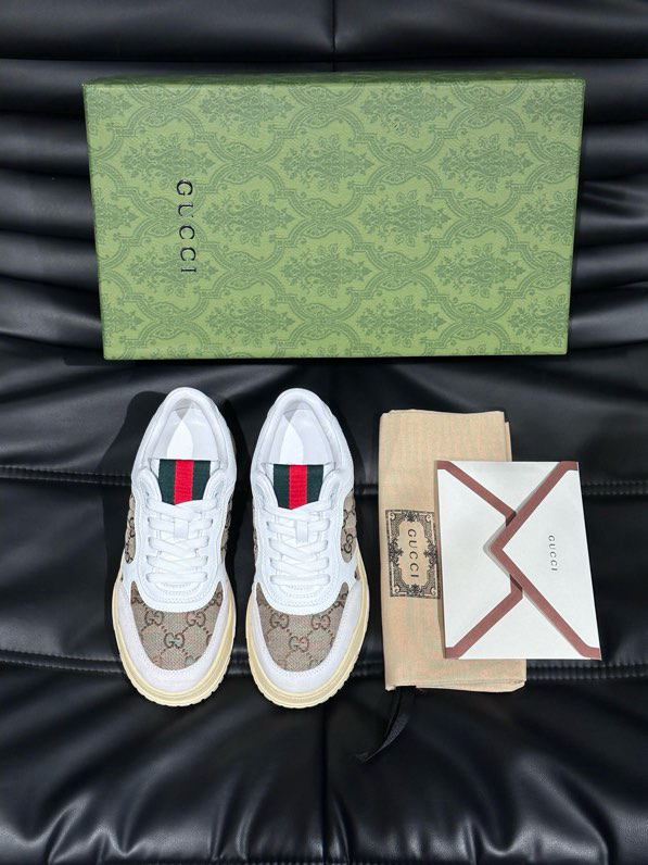 Gucci Re-Web Sneakers Nude & Neutrals