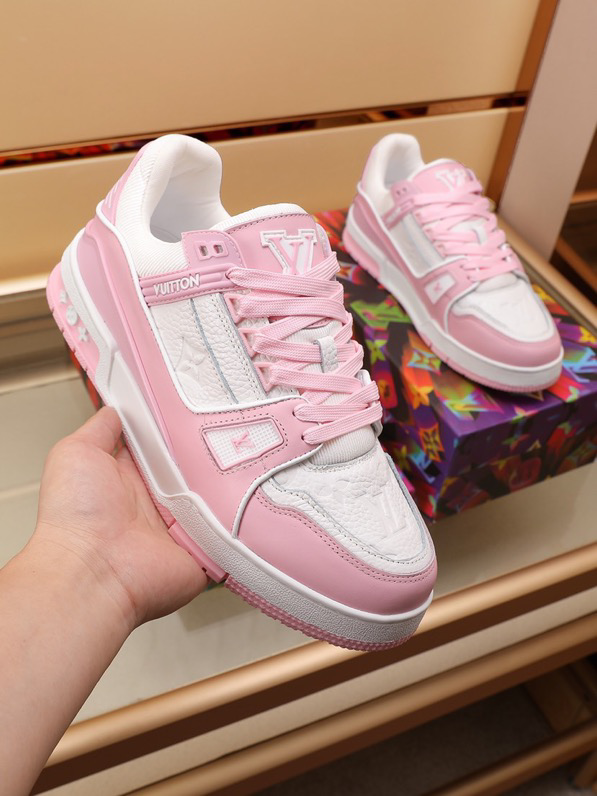 Louis Vuitton Trainer Pink Rose
