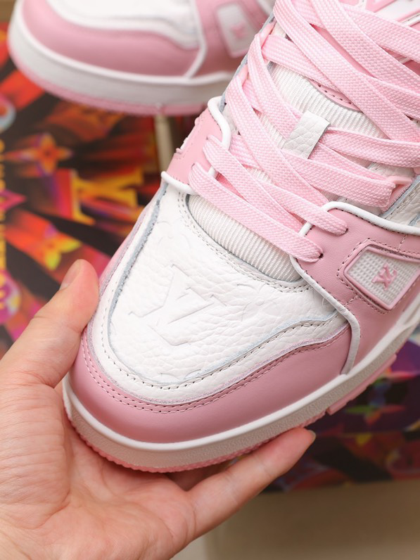 Louis Vuitton Trainer Pink Rose
