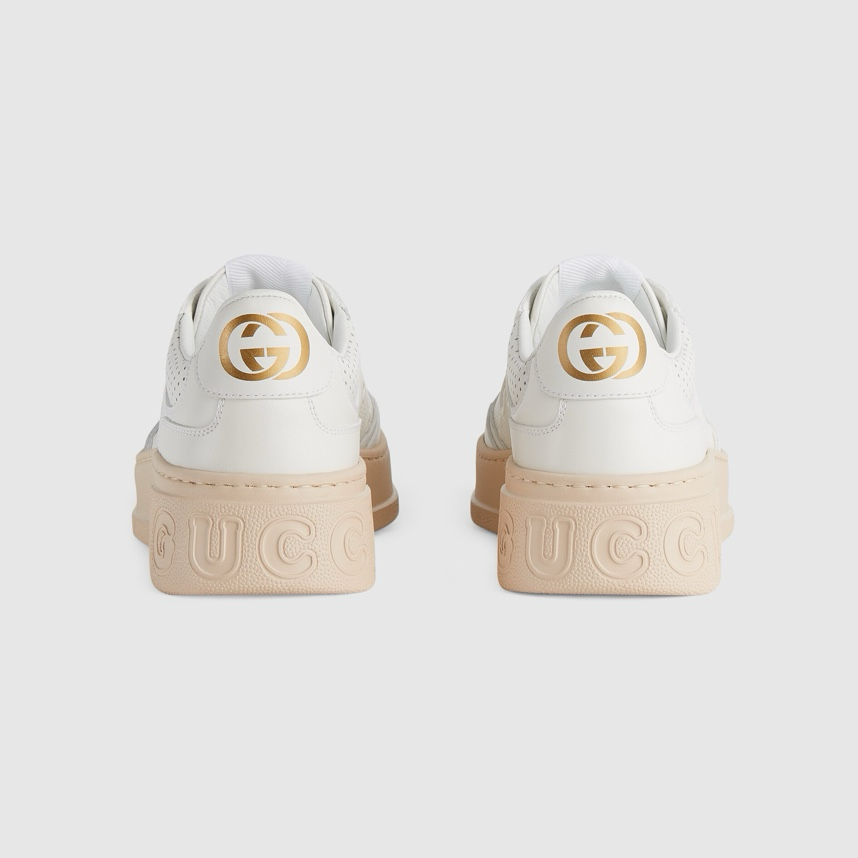 Gucci GG embossed sneakers White pink