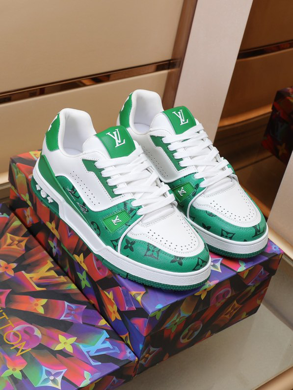 Louis Vuitton Trainer #54 Signature Green White