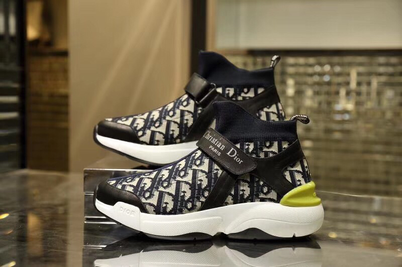DIR Inspried Sock Blue Yellow Sneaker