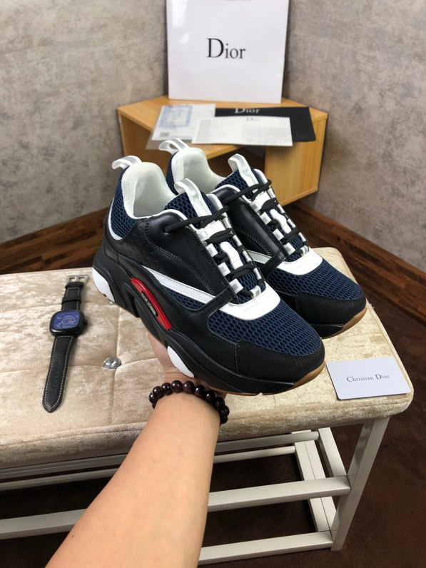 Dior Men's Black and White Trainers