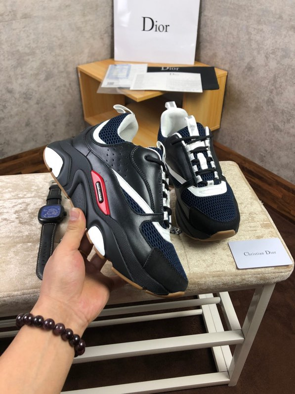 Dior Men's Black and White Trainers