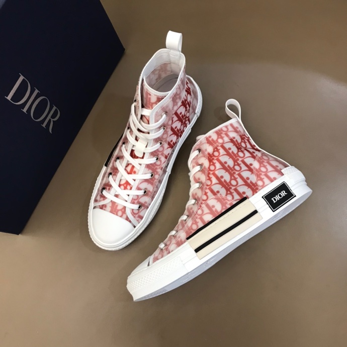 Dior B23 High-Top Sneakers (Red)