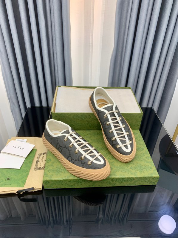 Gucci GG monogram low-top sneakers Gray