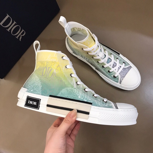 Dior MEN DIOR B23 'Dior and Shawn Print - Yellow Green' Sneakers