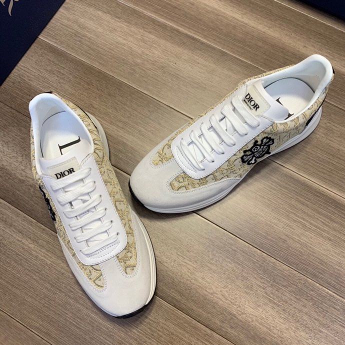 Dior B25 Runner Black Smooth Calfskin Oblique Jacquard