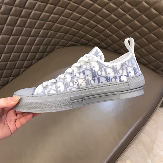 Dior Dior B23 Low-Top Sneakers White Navy Grey