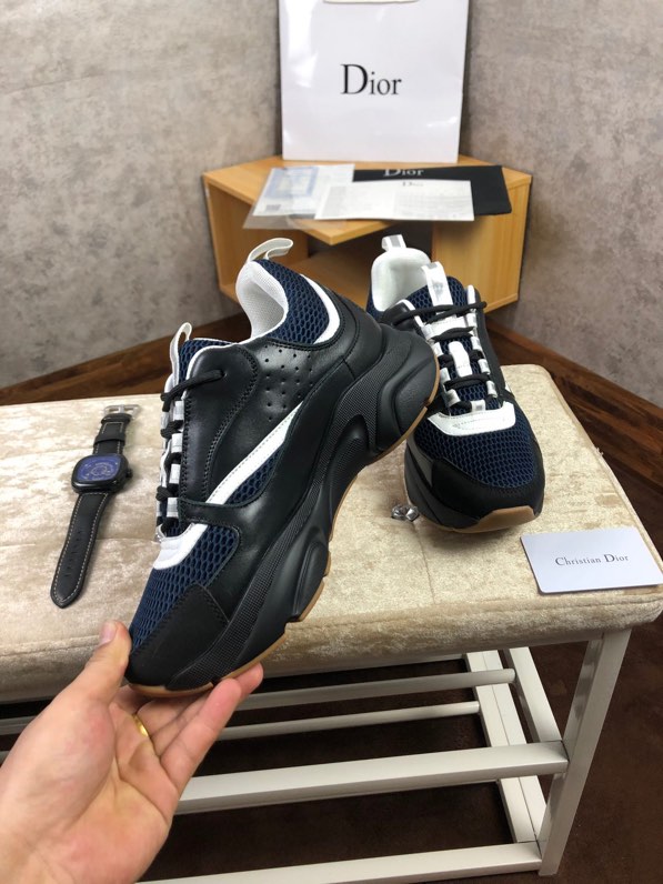 Dior Men's Black and White Trainers