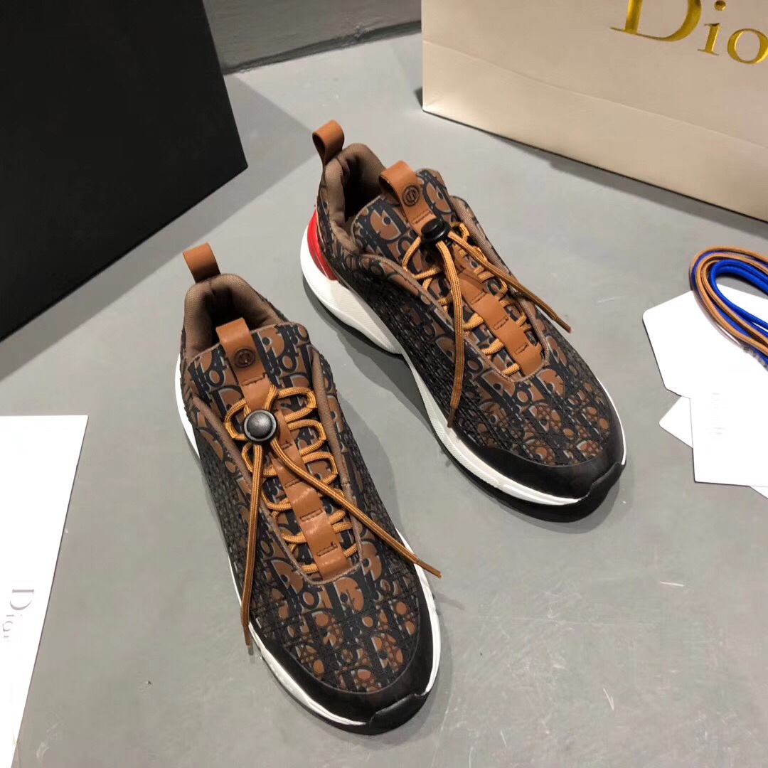 DIOR - B24 Sneaker Black Dior Oblique Technical Fabric