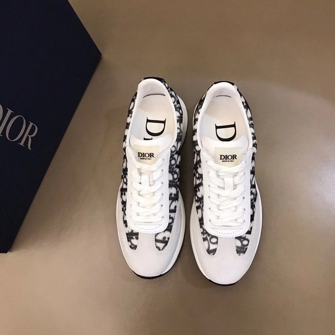 Dior Sneakers B24 SNEAKER WHITE DIOR OBLIQUE CANVAS