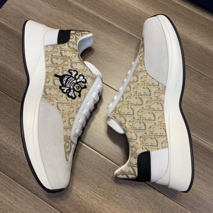 Dior B25 Runner Black Smooth Calfskin Oblique Jacquard