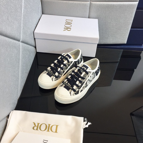 Dior Women's Black and White Trainers