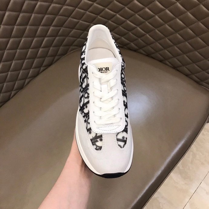 Dior Sneakers B24 SNEAKER WHITE DIOR OBLIQUE CANVAS