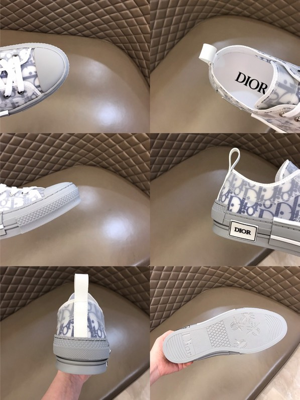 Dior Dior B23 Low-Top Sneakers White Navy Grey