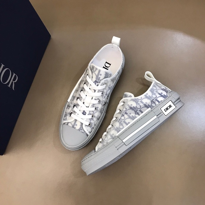 Dior Dior B23 Low-Top Sneakers White Navy Grey