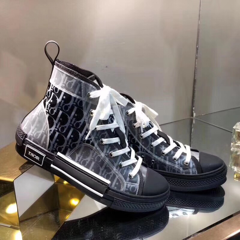 Dior B23 High-Top Sneakers in White