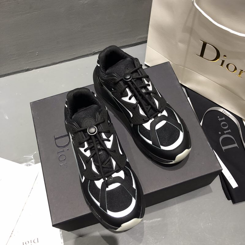 Dior Canvas B24 Sneaker In Black