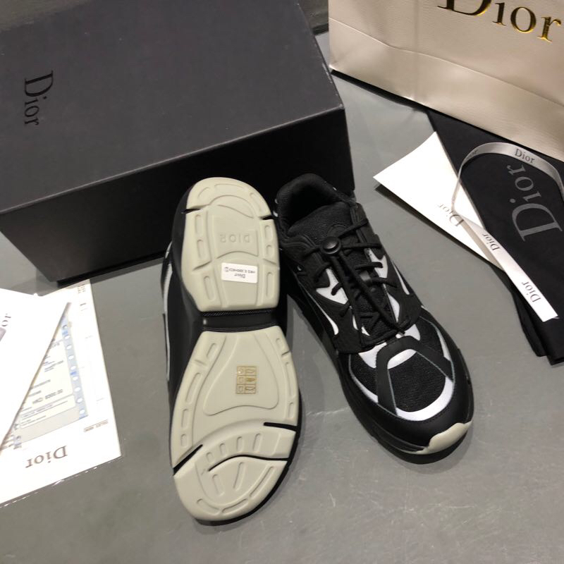 Dior Canvas B24 Sneaker In Black