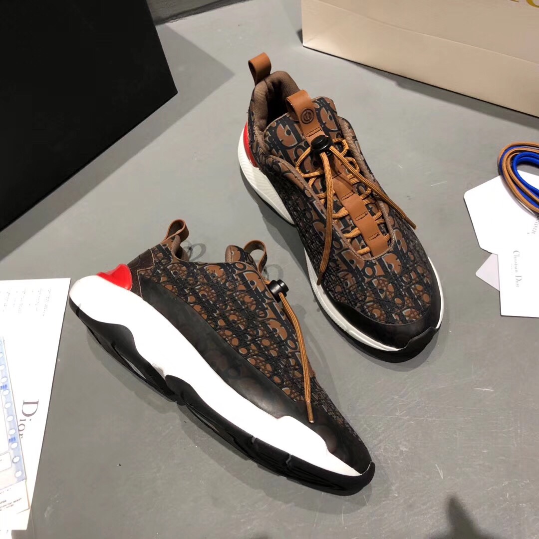 DIOR - B24 Sneaker Black Dior Oblique Technical Fabric