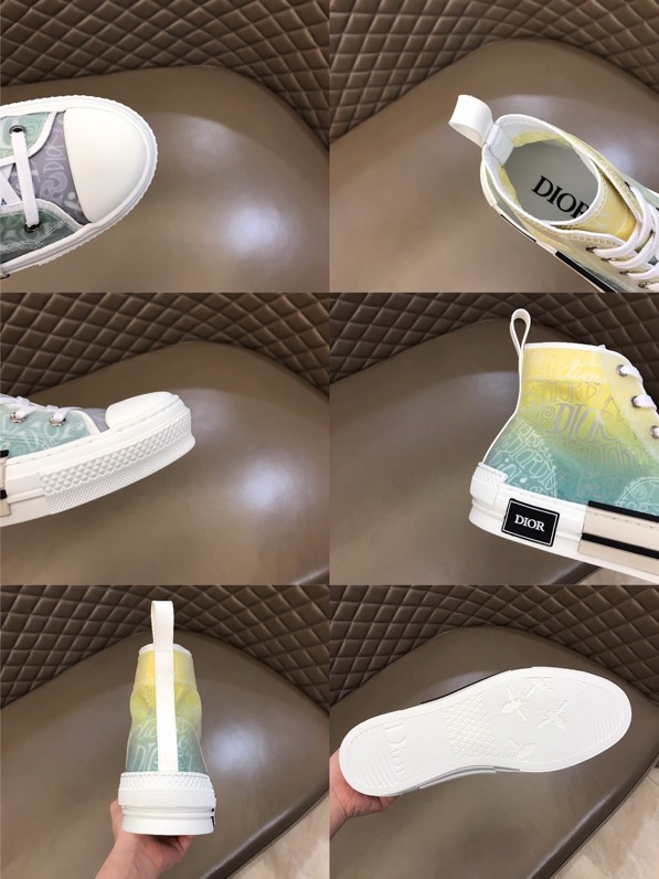 Dior MEN DIOR B23 'Dior and Shawn Print - Yellow Green' Sneakers