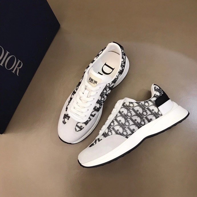 Dior Sneakers B24 SNEAKER WHITE DIOR OBLIQUE CANVAS