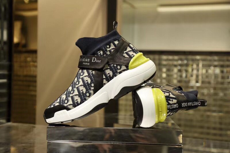 DIR Inspried Sock Blue Yellow Sneaker