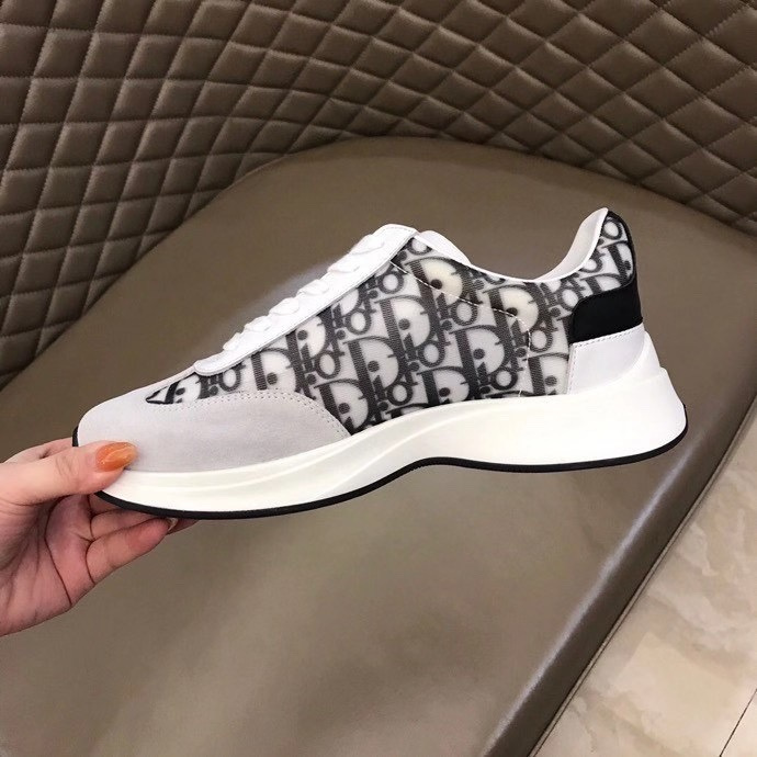 Dior Sneakers B24 SNEAKER WHITE DIOR OBLIQUE CANVAS