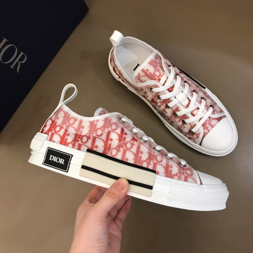 Dior Men's White and Red Trainers