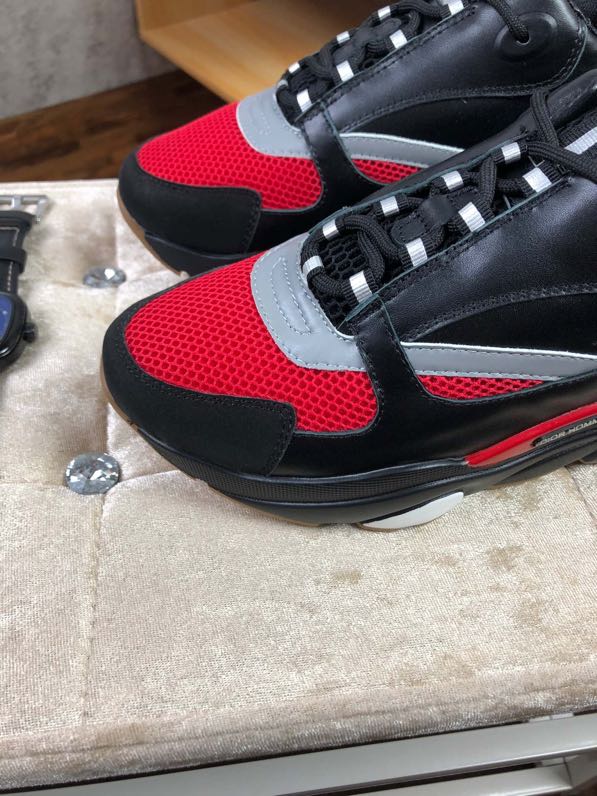 Dior Homme Black/Grey Technical Knit/Calfskin B22 Sneakers