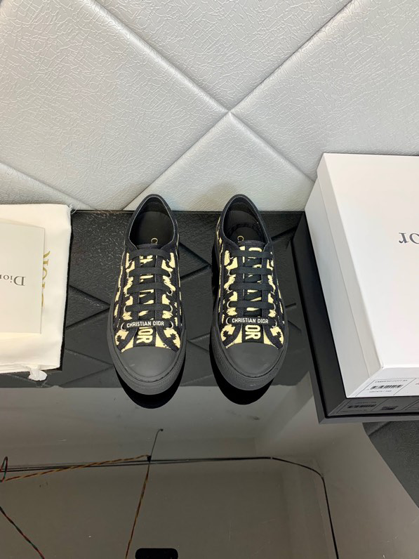 DIOR Canvas Animal Print Sneakers