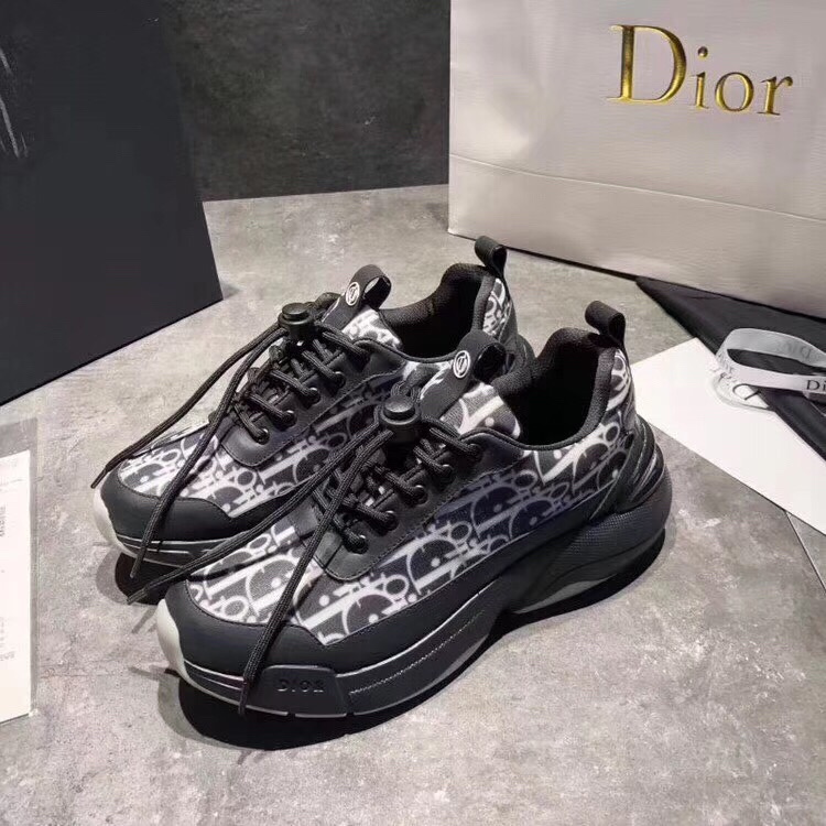 DIOR - B24 Sneaker Black Dior Oblique Technical Fabric