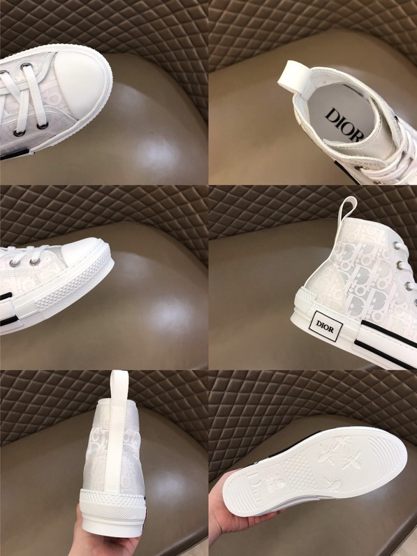 Dior B23 High Top 'Dior Oblique 'White' Sneakers