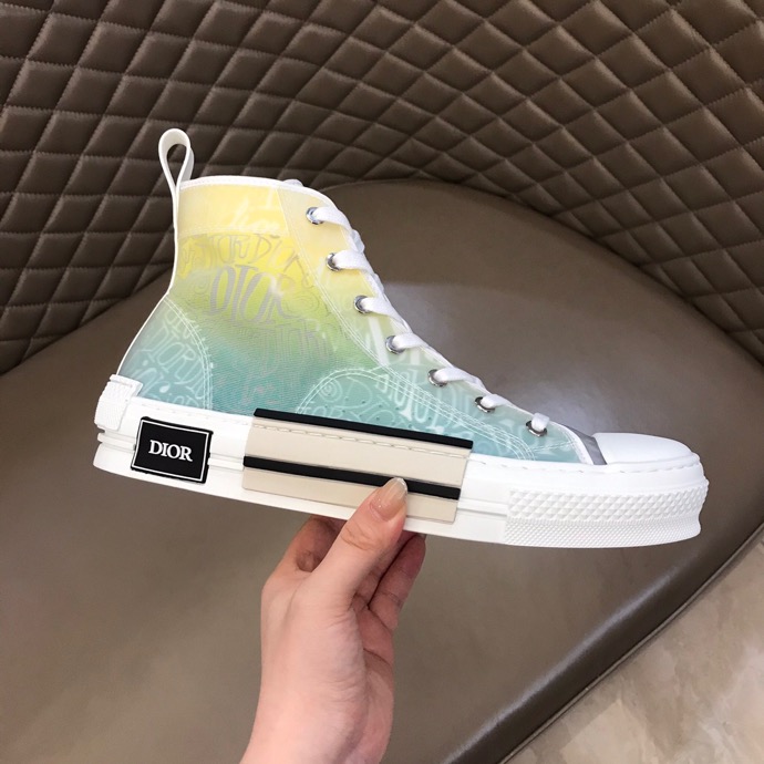 Dior MEN DIOR B23 'Dior and Shawn Print - Yellow Green' Sneakers