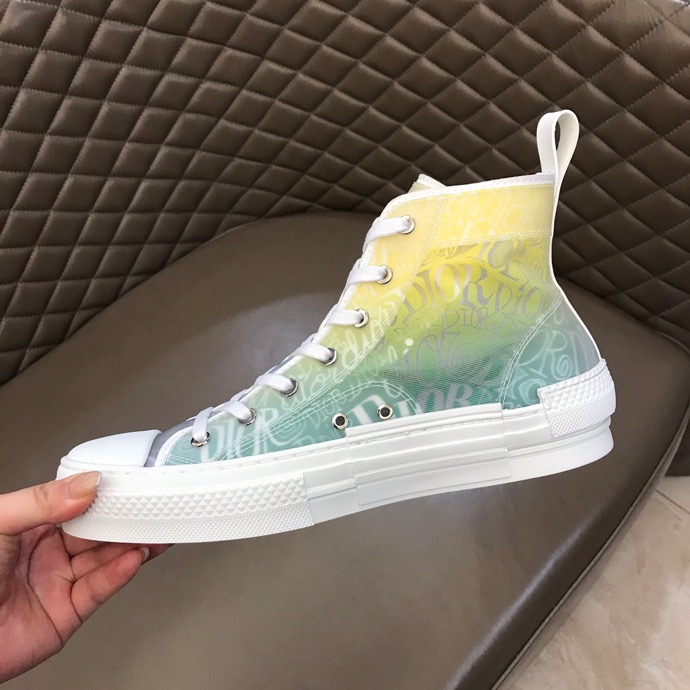 Dior MEN DIOR B23 'Dior and Shawn Print - Yellow Green' Sneakers