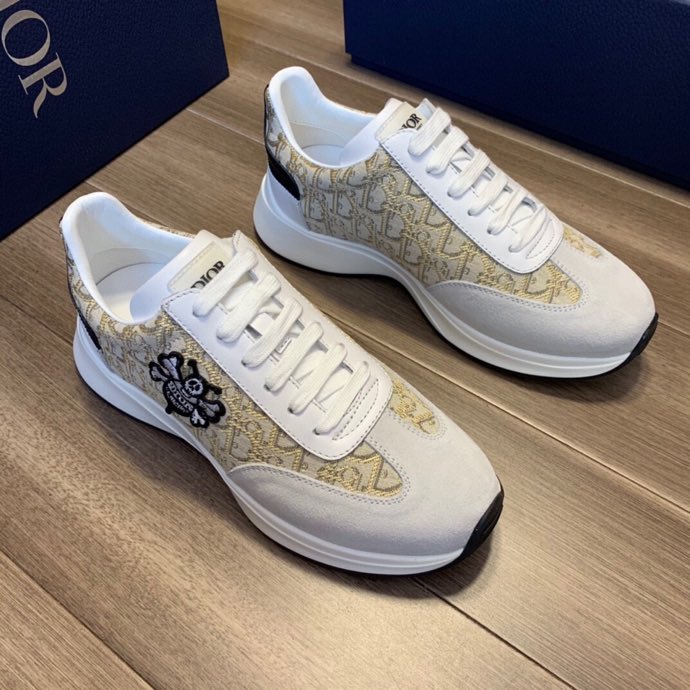 Dior B25 Runner Black Smooth Calfskin Oblique Jacquard