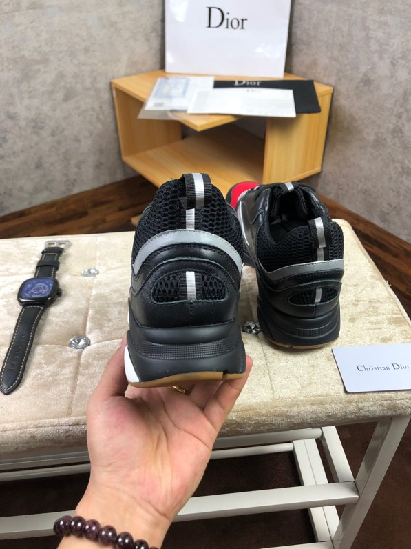 Dior Homme Black/Grey Technical Knit/Calfskin B22 Sneakers