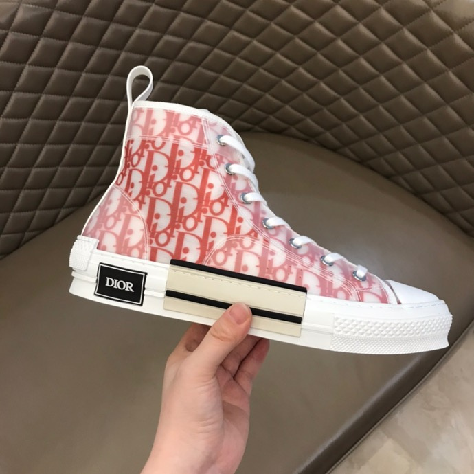 Dior B23 High-Top Sneakers (Red)