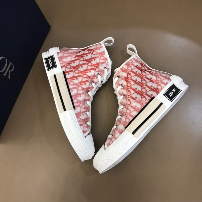 Dior B23 High-Top Sneakers (Red)