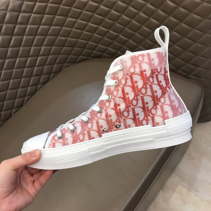 Dior B23 High-Top Sneakers (Red)
