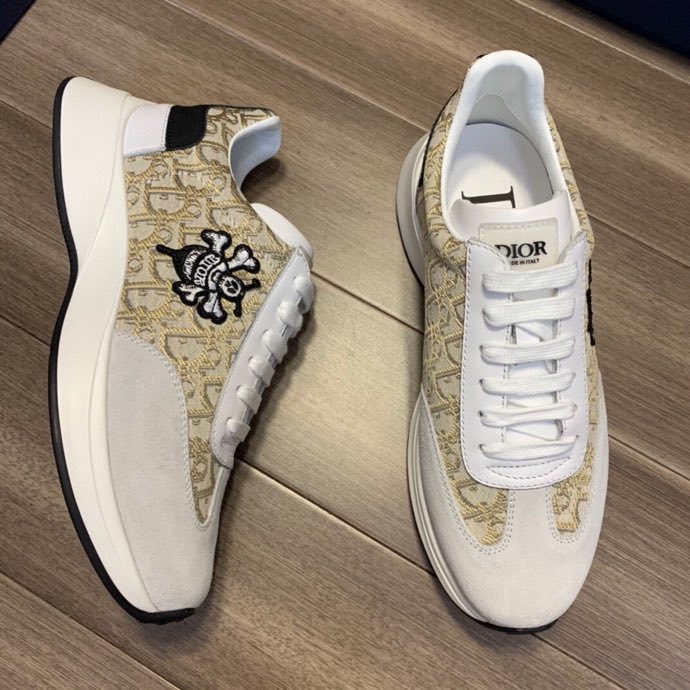 Dior B25 Runner Black Smooth Calfskin Oblique Jacquard