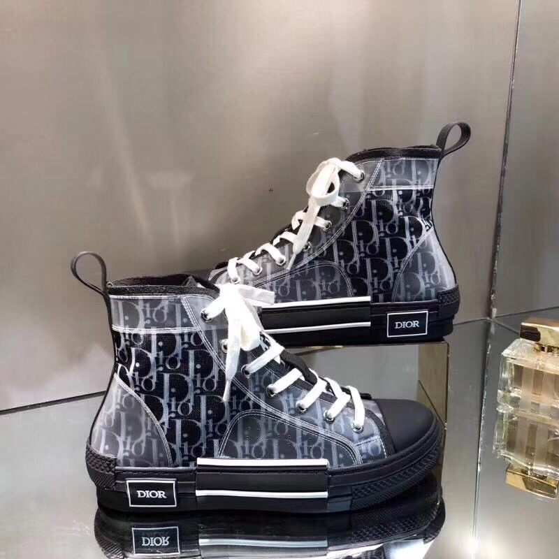 Dior B23 High-Top Sneakers in White