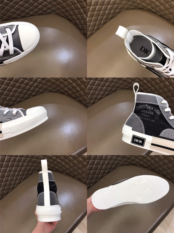 B23 High Top Sneaker Dark Gray Canvas