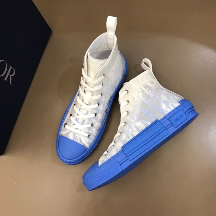 B23 HIGH-TOP SNEAKER WITH GRADIENT BLUE DIOR OBLIQUE CANVAS