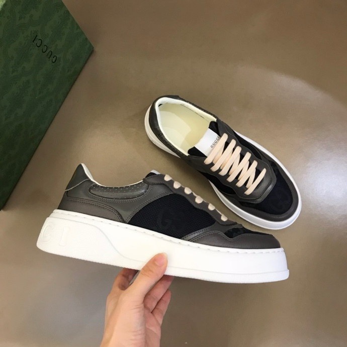Gucci GG embossed sneakers Black Gray White