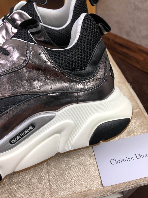 Dior B22 Blue Technical Mesh Silver