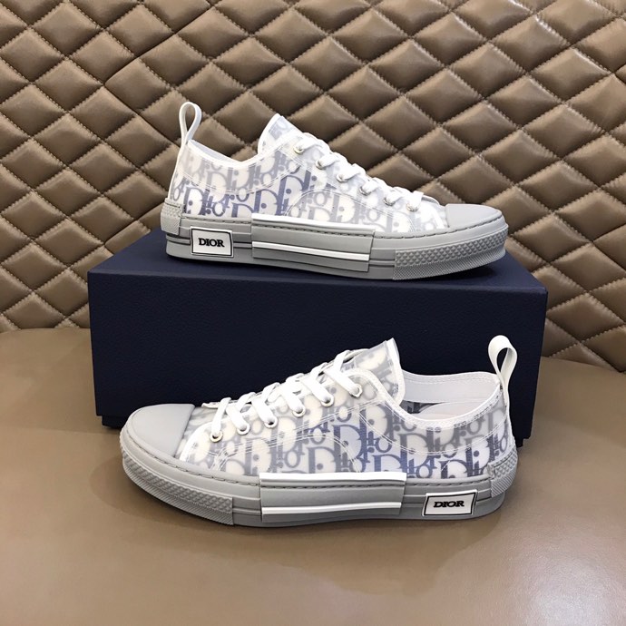 Dior Dior B23 Low-Top Sneakers White Navy Grey