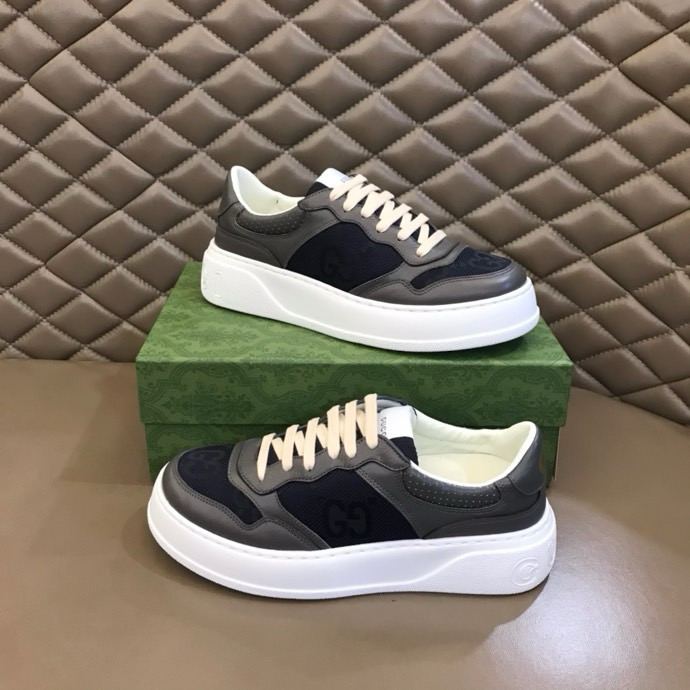 Gucci GG embossed sneakers Black Gray White
